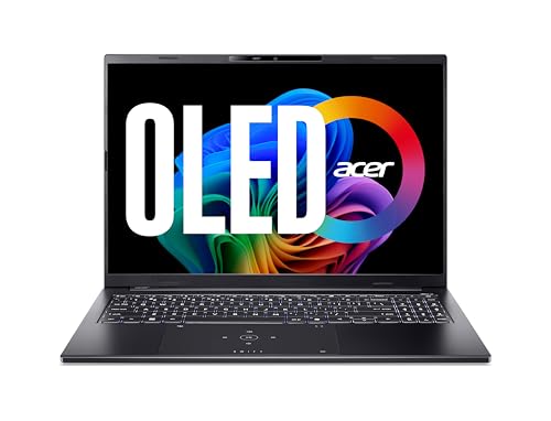 Acer Swift Go 16 AI OLED (SFG16-74-990B) AI Laptop, Copilot+ PC, 16' WUXGA+ OLED 120Hz Display, Intel Core Ultra 9 288V, 32 GB RAM, 1 TB GB SSD, Intel Arc Grafik 140V, Windows 11, QWERTZ Tastatur