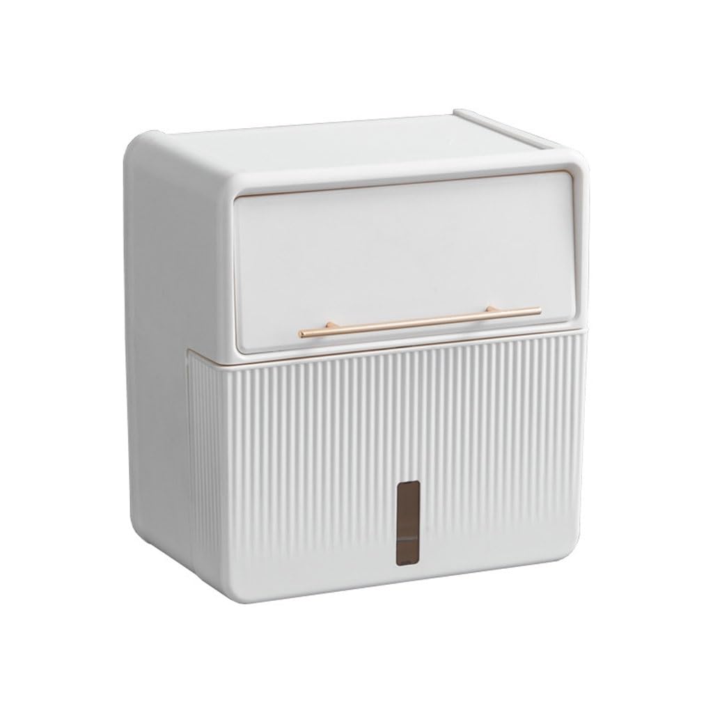 Boîte de papier toilette mural et distributeur de serviettes en papier compact