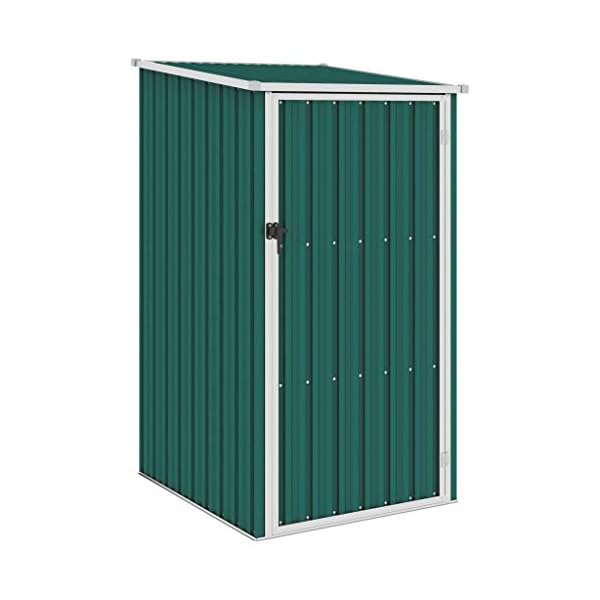Vigleco Gerätehaus Grün 87x98x159 cm Verzinkter Stahl