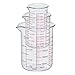 Ackers High Borosilicate Glass Measuring Cup Set with Pour Spout,60ml(2OZ),120ml(4OZ), 250ml(8OZ) Glass Measuring Beaker for Kitchen or Restaurant, Easy to Read
