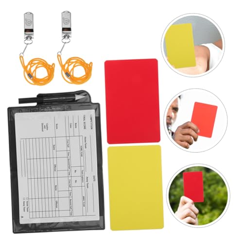 Kit profesional para árbitro con tarjetas y silbato miniatura 5