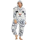 Flanell 3D Katze Frauen Kigurumi Anzug Kapuze Tier Pyjamas Cartoon Onesies für Erwachsene Pijama Onsie Romper XL Männer Kigurumi