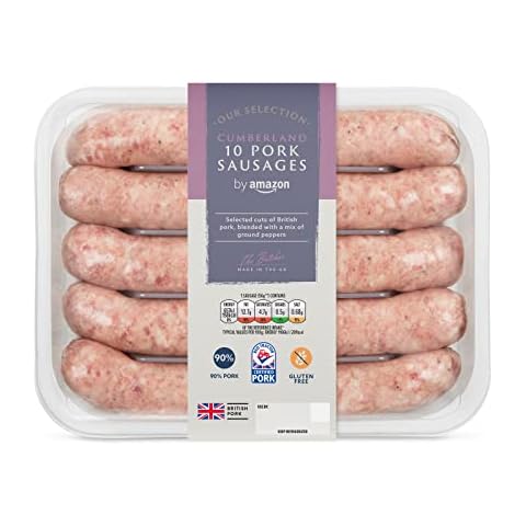 by Amazon Our Selection 10 British Cumberland Pork Sausages, 667g Cover