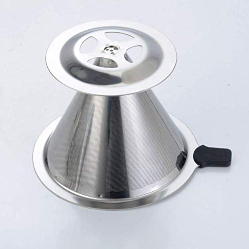 Coador Café Filtro Peneira Aço Inox Pour Over Reutilizável