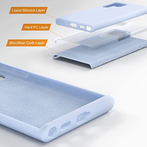 Coque Samsung S22 Ultra silicone liquide bleu finition premium doux - 2