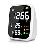 Los mejores medidores de CO2 para analizar la calidad del aire en espacios cerrados 12 Medidor CO2 Portátil, 400 a 5000 ppm Medidores Detector de CO2, 3 en 1 Monitor de Calidad del Aire...