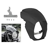 Kojem Headlight Fairing Cowl Compatible with 2018-2024 Harley-Davidson Softail Breakout Fxbr Fxbrs FXBR 117 Matte Black M8 Style Cover