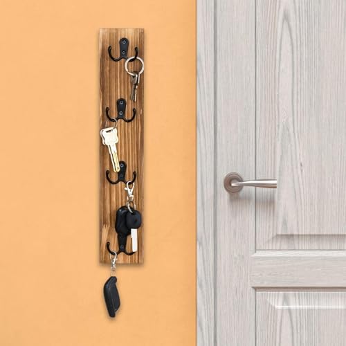 Porte-clés mural rustique de haute qualité pour laisses - 6
