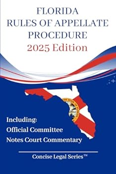 Paperback Florida Rules of Appellate Procedure Booklet Book
