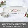 Pfaltzgraff Winterberry Season's Greetings Serving Tray with Dip Bowl, 2 Piece, Multicolored
