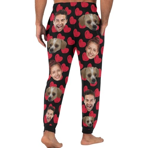Personalized Pajamas Pants for Men Photo Face Custom Pajama Pants Customized Pj Pants Sleepwear Pajama Bottoms2