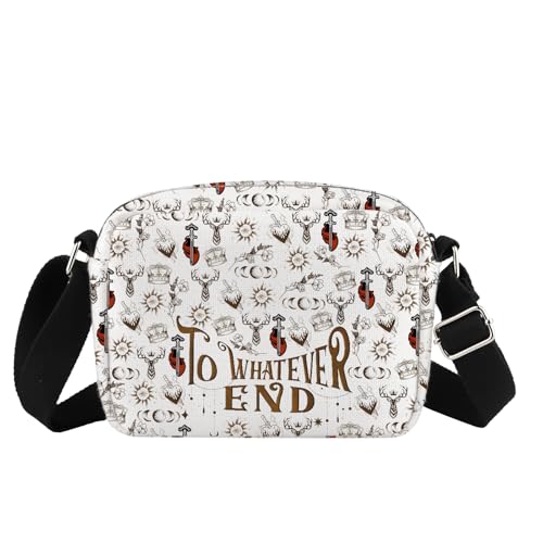 VAMSII T Horizontal Crossbody Bag To Whatever End Throne Of Glass Inspired Gift Bookish Gift