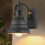 PEESIN Outdoor Light Fixture with Dusk to Dawn IC Light Sensor, Waterproof Porch Light, Outdoor Porc