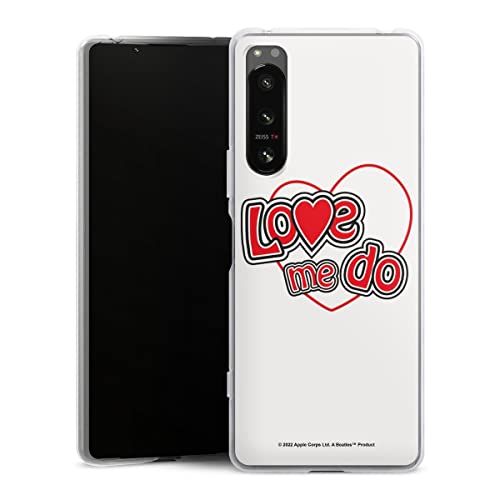 DeinDesign Coque en Silicone Compatible avec Sony Xperia X5 IV Etui Silicone Coque Souple Love Me Do The Beatles Musique - Les Beatles, Paul McCartney, John Lennon, RIngo Starr, George Harrison DeinDesign Coque en Silicone Compatible avec Sony Xperia X5 IV Etui Silicone Coque Souple Love Me Do The Beatles Musique