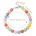 yueton 1 Pack Candy Color Pet Necklace Cute Cat Dog Necklace Adorable Pet Jewelry Lovely Chihuahua Accessories Pet Photo Supplies