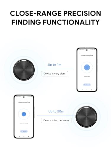 Air Tags for Android, Bluetooth Tracker Tags with Find Hub App, 2 Year Battery Life, Android Anti-Lost Luggage Tracker for Keys,Wallets,Suitcases, Compatible with Galaxy & Pixel Phone