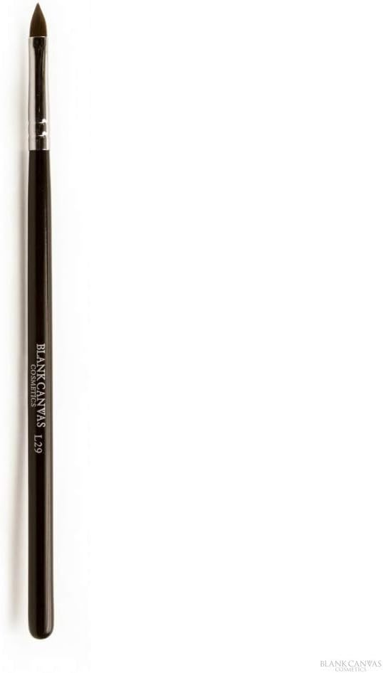 Blank Canvas L29 Multi-Purpose Lip/Winged Eyeliner Make-Up Brush, Silver/Black, Silver/Black1 Units