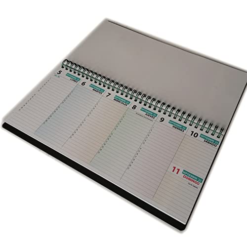 Planificador semanal de mesa - 30x14cm.- español Cover