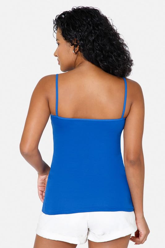 Image of Intimacy Cotton Camisole for Women with Adjustable Spaghetti Straps Comfortable Everyday Wear Camisole Slip for Women