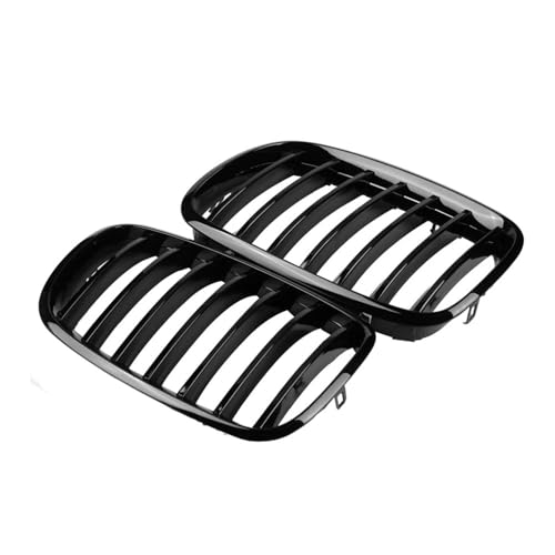 Calandre avant noire brillante lamelles simples pour capot X5 E70 X6 E71 2007-2014 - 6