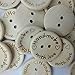 Fangfang 100pcs Handmade 2 Holes Wooden Sewing Buttons With Love Scrapbook DIY Button Craft (15mm)
