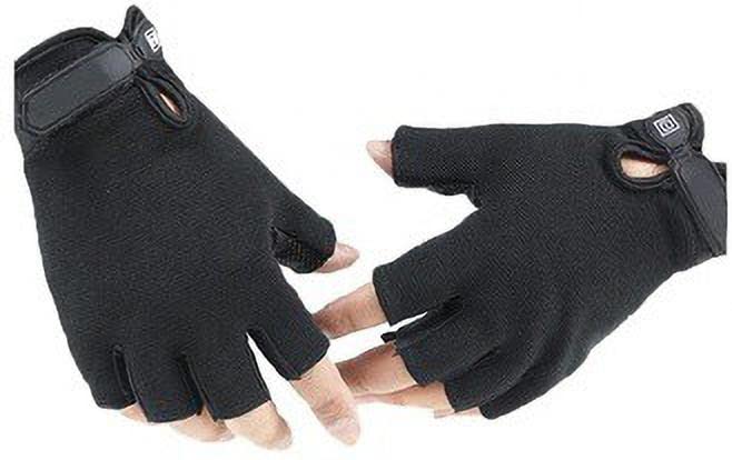 Image of ZaySoo Exercise Gym Gloves for Men Workout with Wrist,Cross Training, Weightlifting, Calisthenics, Great Hand Grip | Ideal for Cycling, Bike Riding and Other Sports Activities Gloves - Black