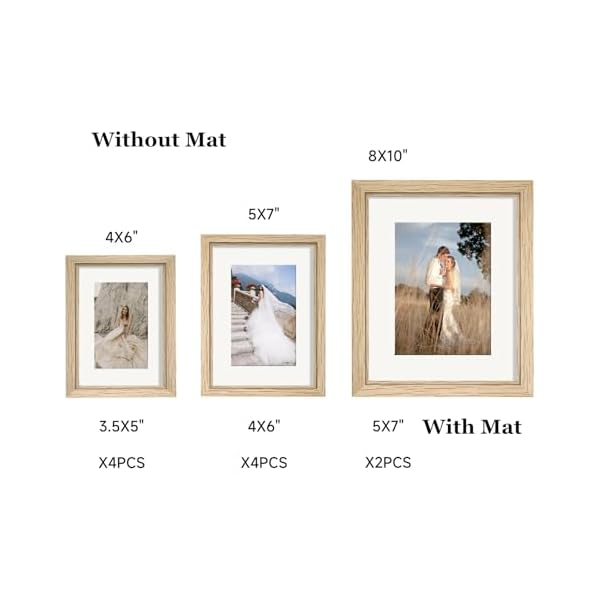   10-Pack-Picture-Frames-Collage-Wall-Decor-Gallery-Wall-Frame-Set-with-Mat-for-Wall-Mounting-or-Tabletop-Display-Including-Two-8x10-Four-5x7-Four-4x6-Photo-Frames-Real-Glass