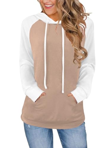 Bosmeer Shirts for Women Business Casual Outfits Lightweight Essentials Hoodie Loose Fit Tops Womens Fashion Large