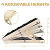 Dog Ramp For Bed, Adjustable Pet Ramp For Dogs To Get On Bed, Folding Dog Bed Ramp For Small/Medium/Large Dog & Cat, Wood Furniture Dog Ramp For Couch Bed Adjustable