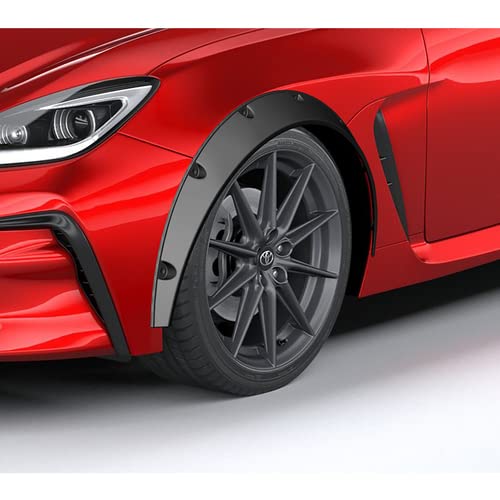 HK5 Universal ABS 4 Pieces 890mm 34\" Front + Rear Flexible Car Fender Flares Extra Wide Body Wheel Arches (Matt Black) - Thumbnail 5