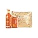 MAKARI Extreme Argan & Carrot Seed Oil Skin Toning 2-Piece Gift Set | Exfoliating Soap & Tone-Boosting Body Lotion | Botanical Self-Care Kit with Free Makeup Bag