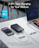 Anker Power Bank, 24,000mAh 65W Portable Charger, 537 Power Bank (PowerCore 24K for Laptop), for Dell XPS, Microsoft Surface, iPad Pro, iPhone 16/16 Plus/16 Pro/16 Pro Max/15/14/13 Series, and More - Image 5