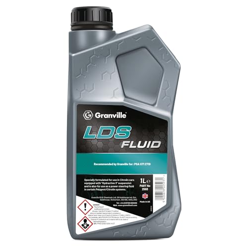 Granville LDS Hydraulic Fluid – 1L | Premium Synthetic Hydraulic Fluid | High-Performance Hydraulic Lubricant Fluid Oil for Hydractive Suspension & Power Steering Systems