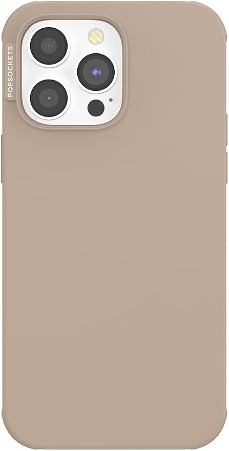 PopSockets: Funda New Neutrals para iPhone 14 Pro MAX - Compatible con PopGrips MagSafe, Mounts, Productos PopMount 2 y Todos los Accesorios MagSafe - Terra-Cotta