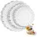 108 PCS Paper Lace Doilies Combo, Pack 36 each 6.5", 8.5", 10.5",Baked, Grilled, Fried Food,Tableware Decoration