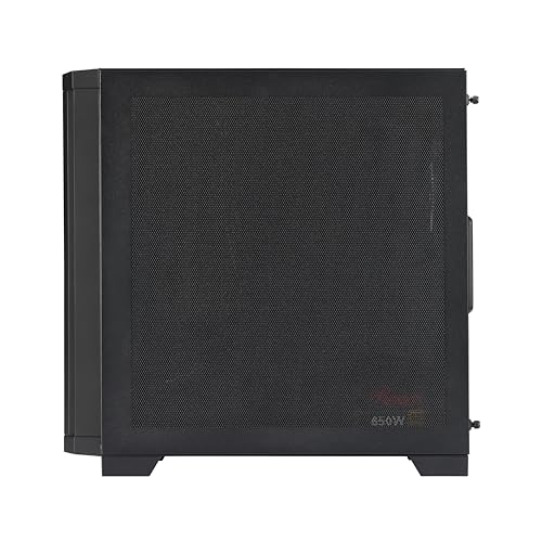 Image of Rosewill FBM-X3 Micro ATX Mid Tower Case - Full Mesh Panel, High Airflow Design, 3X PWM ARGB Fans, Pre-Installed 650W 80+ Gold ATX 3.1 Power Supply - Black