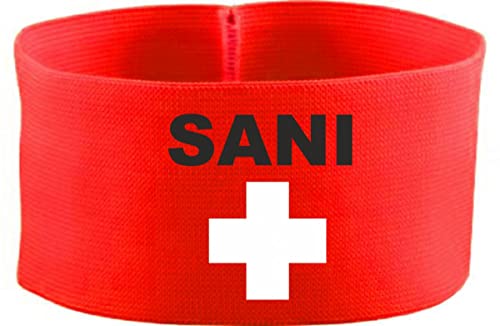 Kleiner Fratz gummielastische Armbinde 5 cm Bedruckt mit SANI + rotes Kreuz (Farbe rot) (Gr. 3XL - 33 cm) Cover