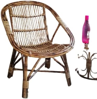Bamboo Cane Rattan Chair for Home Living Room, Balcony(with Cushion)