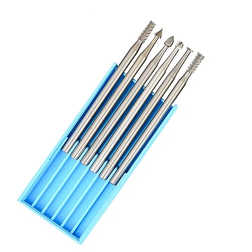 Set de 6 fresas de carburo para grabado 1.4MM miniatura 1