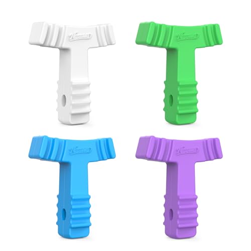 4 Pcs Chew for Invisalign Aligners Orthodontic Aligner Chew Chompers Aligner Trays Seaters Durable Medical Grade Silicone Compatible with Invisible Braces (Multiple Colors)