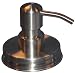 Regular Mouth Mason Canning Jar Pump Top Sets for Soap or Lotion. Each Adapter Kit Includes Rust Proof Lid and Pump, Collar Ring, Extra Long 9 Inch Straw and Leakproof Gasket (1 Set - Stainless)