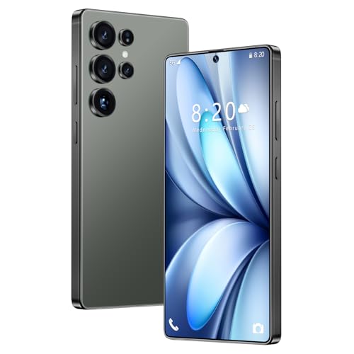 5G Smartphone S26 Ultra, 16GB 1TB, Batería De 8000 MAh, Android 14, Cámara Impermeable De 72MP 108MP, Pantalla De 7,3 Pulgadas, Desbloqueado Para Exteriores, Ranura Para 3 Tarjetas,Green 7.3 Inch