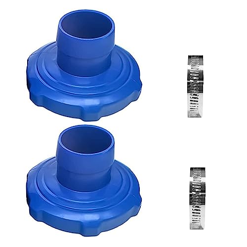 Adaptador de manguera de piscina, adaptador de skimmer de suelo, adaptador de manguera Intex con abrazadera de manguera de acero inoxidable, piezas de repuesto para piscina por encima del suelo