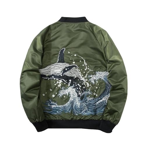 不倶戴天　ジャケット　スカジャン　メンズ　サイズXXL 和柄　兎　鯨　刺繍 不倶戴天 ジャケット スカジャン メンズ サイズXXL 和柄 兎 鯨 刺繍