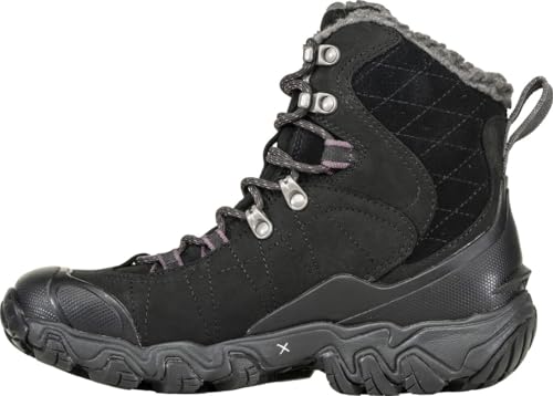 Oboz Women's Bridger 7' Insulated B-DRY Hiking Boot, Black, 8
