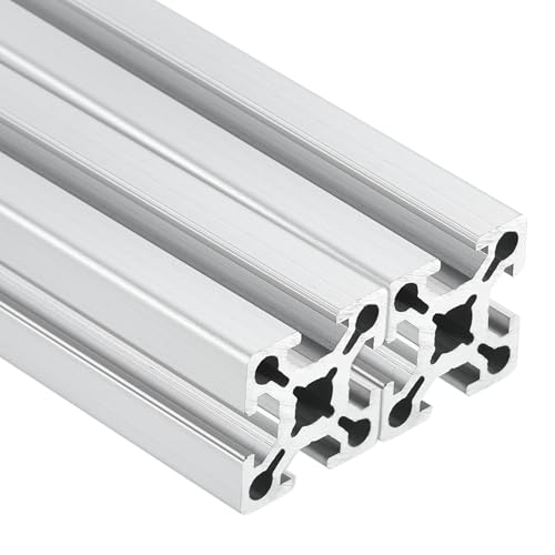 sourcing map 2Pcs 1010/10 Series 1x1 Inch 100mm Aluminum Extrusion Profile