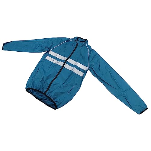 Chaqueta Reflectiva Rompeviento para Ciclismo Hombre Azul XL miniatura 3