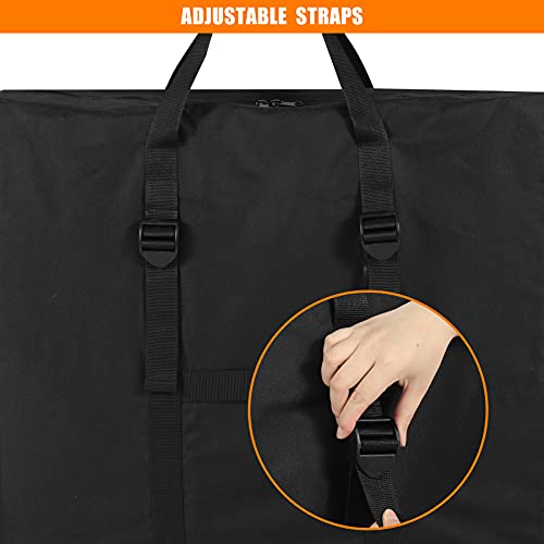 REDCAMP folding table Storage bag, WaterProof Carry Bag with Handles for Folding Picnic Camping Card Table, Black 26" D x 5" W x 24" H - Image 4