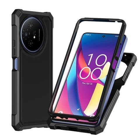 Eaglecell - for TCL 60 XE NXTPAPER 5G, 50 XL - Full Cover Shockproof Protective Phone Case - Black