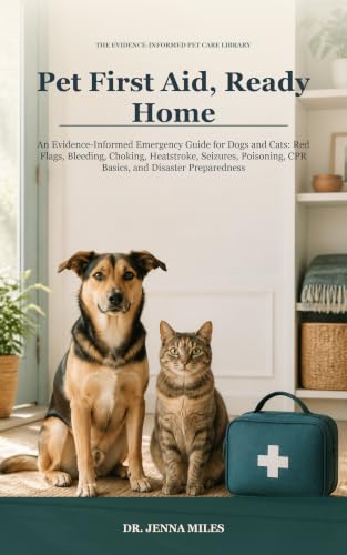 Pet First Aid, Ready Home: An Evidence-Informed Emergency Guide for Dogs and Cats: Red Flags, Bleeding, Choking, Heatstroke, Seizures, Poisoning, CPR ... ... (The Evidence-Informed Pet Care Library)